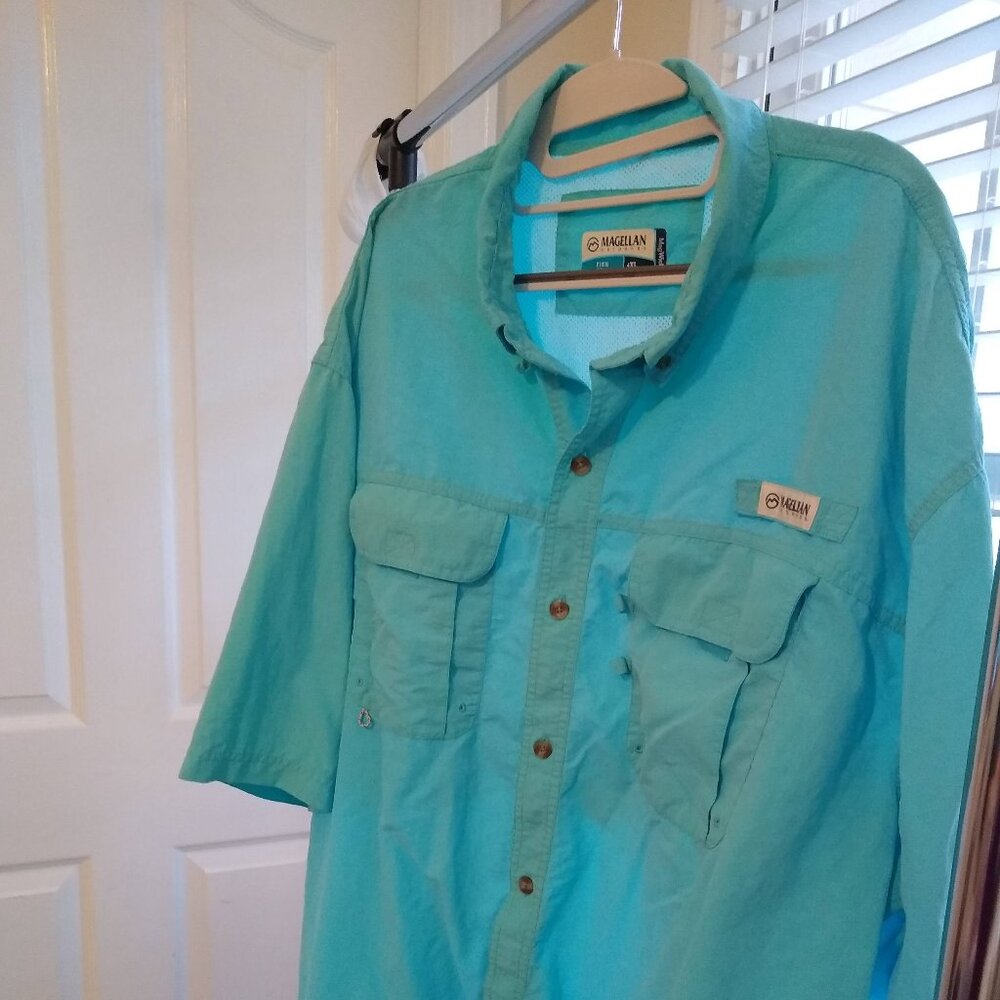 Caribbean Blue Fishing Shirt